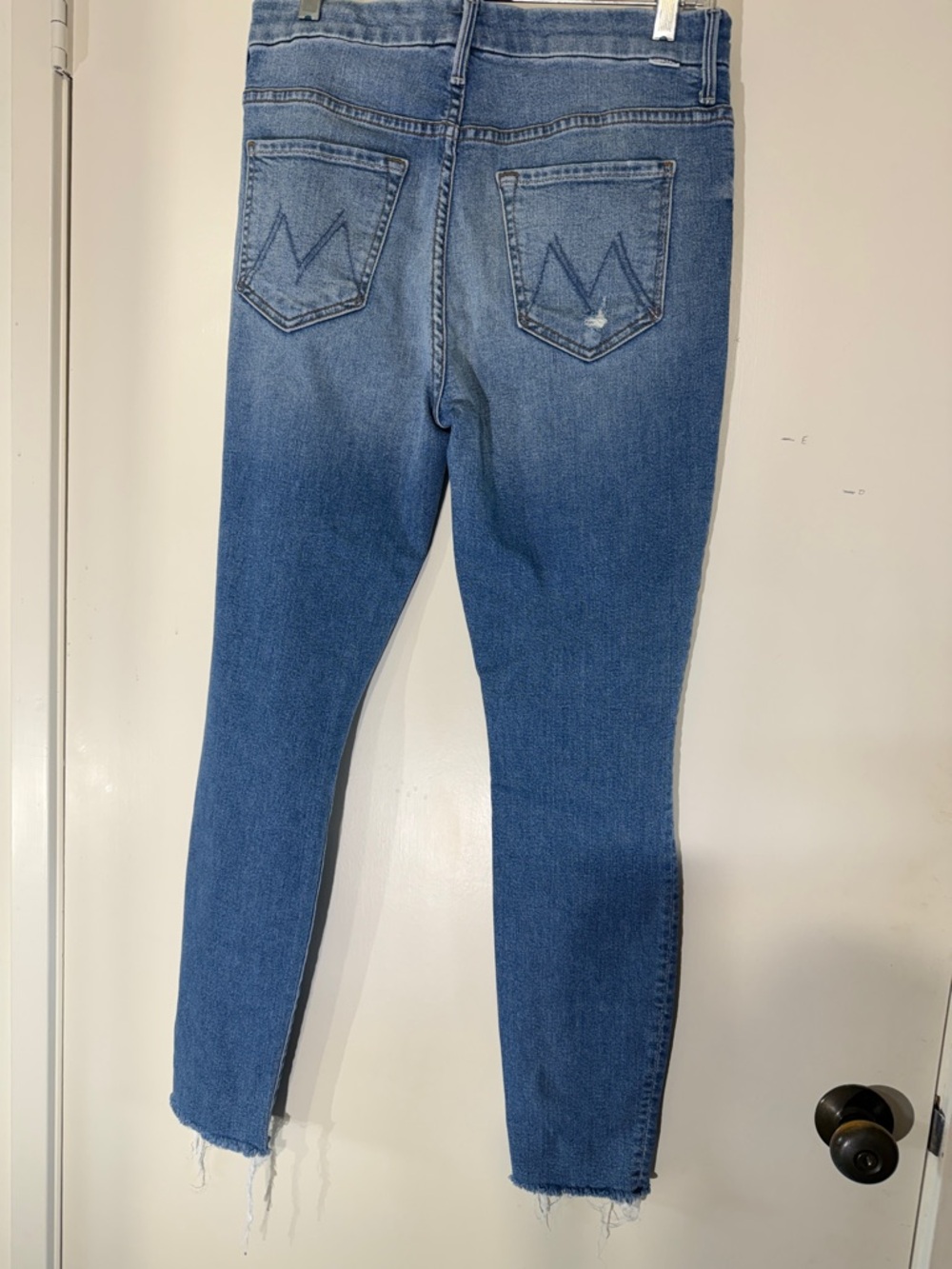 Mother Women’s Blue Distressed Skinny Jeans Size 29 - Picture 2 of 7